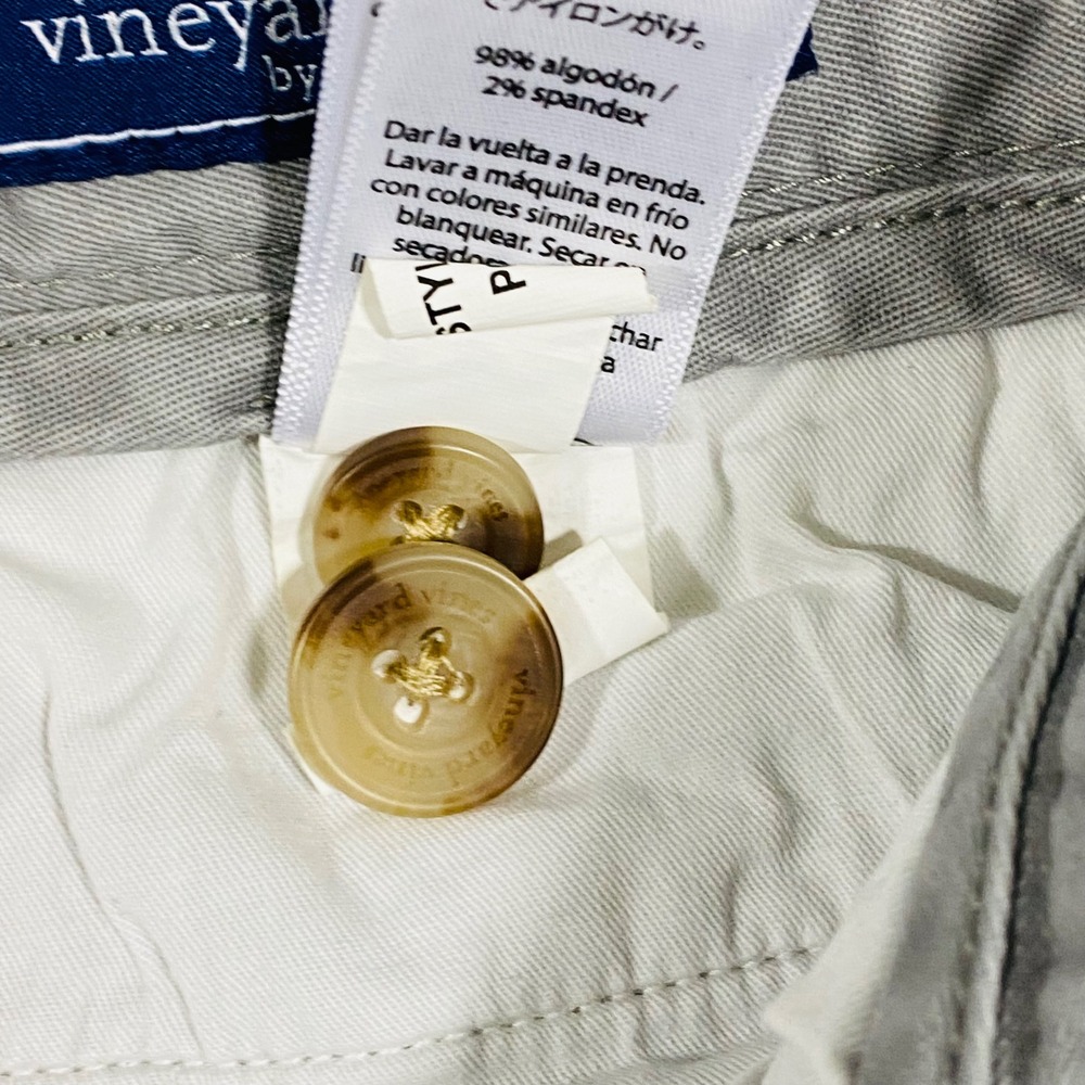 Vineyard Vines Breaker Shorts Mens 30 Grey Stretch Cotton Chino Preppy - Picture 13 of 16